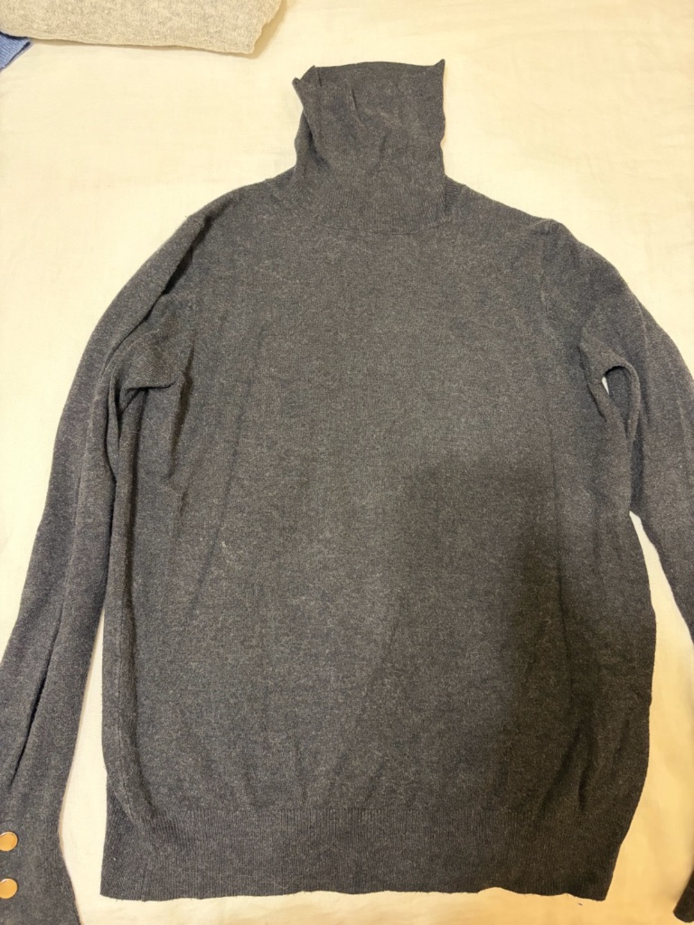 Zara Gray Turtleneck Sweater
